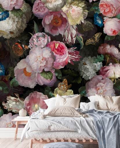 pink flowers on dark background wallpaper pink flowers on dark background wallpaper