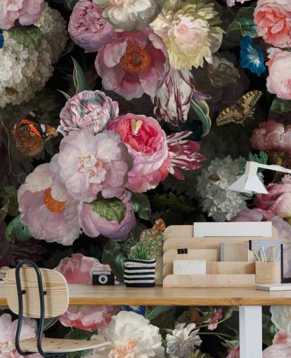 pink flowers on dark background wallpaper pink flowers on dark background wallpaper