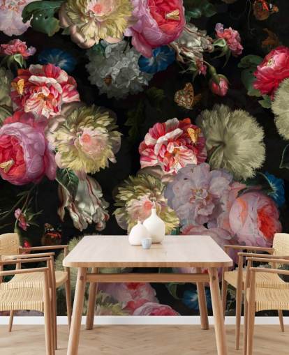 vaaleanpunainen ruusu ja perhonen tumma kukka tapetti vaaleanpunainen ruusu ja perhonen tumma kukka tapetti