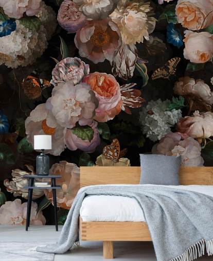 efeito antigo papel de parede floral em tons sépia efeito antigo papel de parede floral em tons sépia