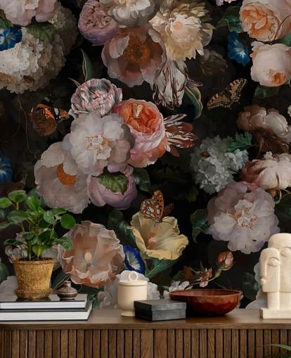 antikk effekt sepia tonet floral tapet antikk effekt sepia tonet floral tapet