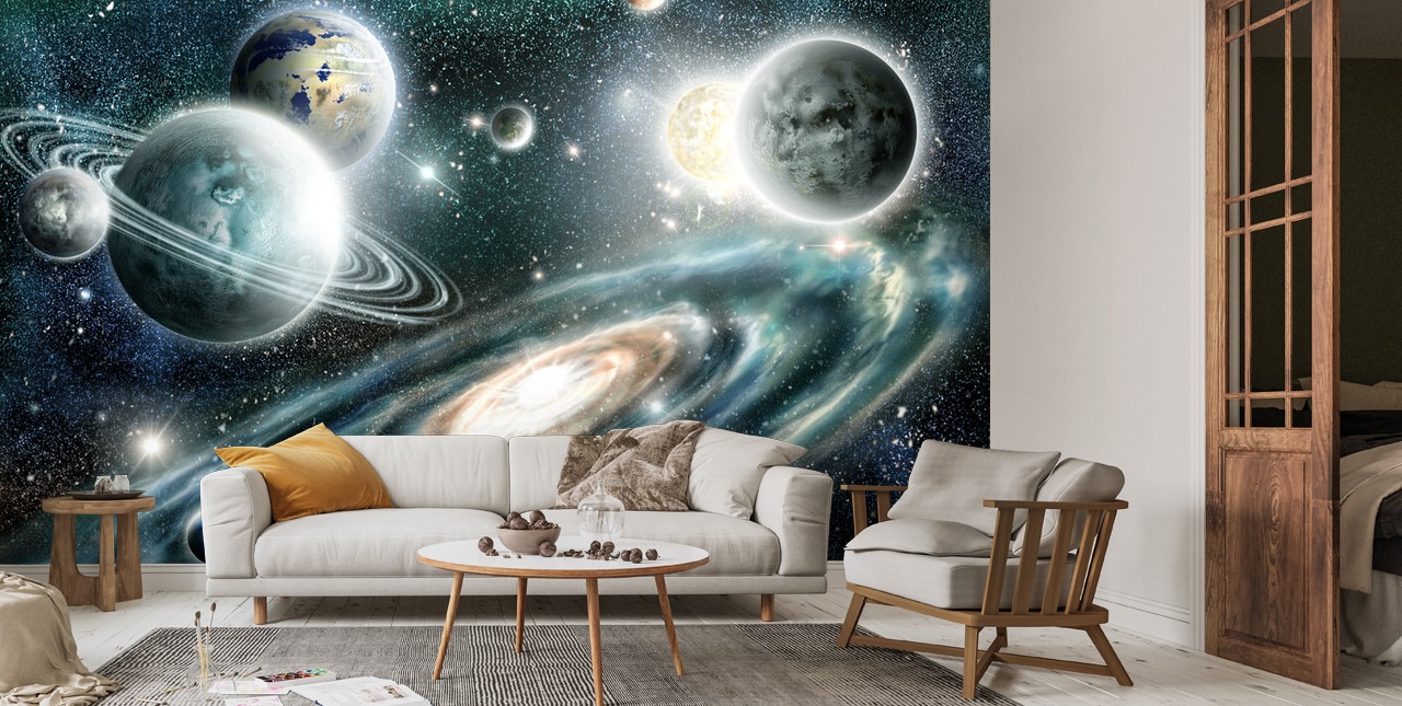 Tapisserie Murale Deep Spaceflight Wallsauce Fr