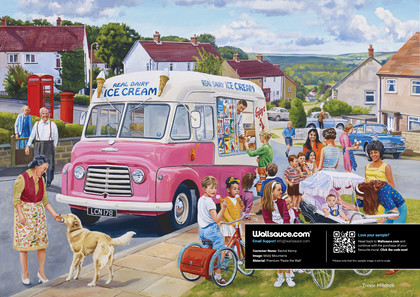 The Ice Cream Van Wallpaper | Wallsauce UK