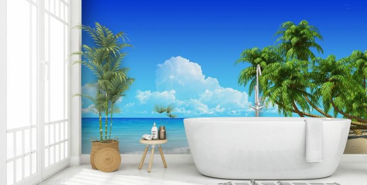 Tropical Dream Beach Wallpaper