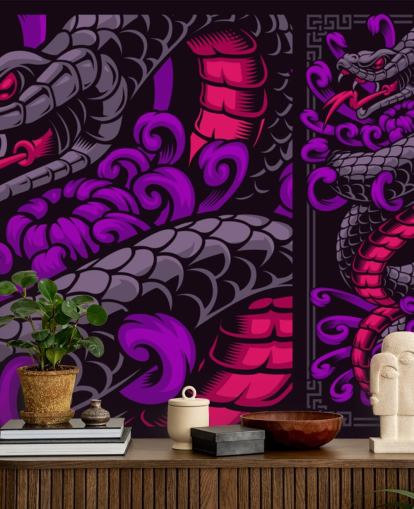 papel pintado serpiente púrpura papel pintado serpiente púrpura