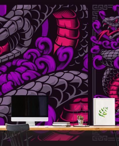 papier peint serpent violet papier peint serpent violet