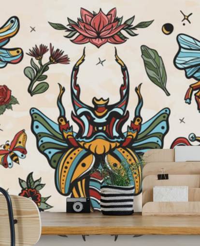 colourful insect tattoo drawings wallpaper colourful insect tattoo drawings wallpaper