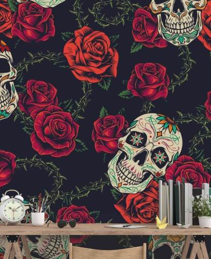 fond d'écran rose foncé et crâne fond d'écran rose foncé et crâne