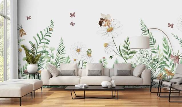 Floral Wallpaper and Flower Wall Murals | Wallsauce UK