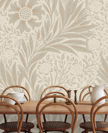 pink marigold wallpaper by William Morris pink marigold wallpaper by William Morris