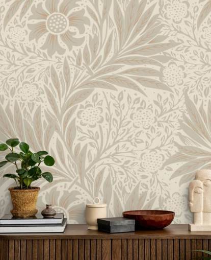 pink marigold wallpaper by William Morris pink marigold wallpaper by William Morris