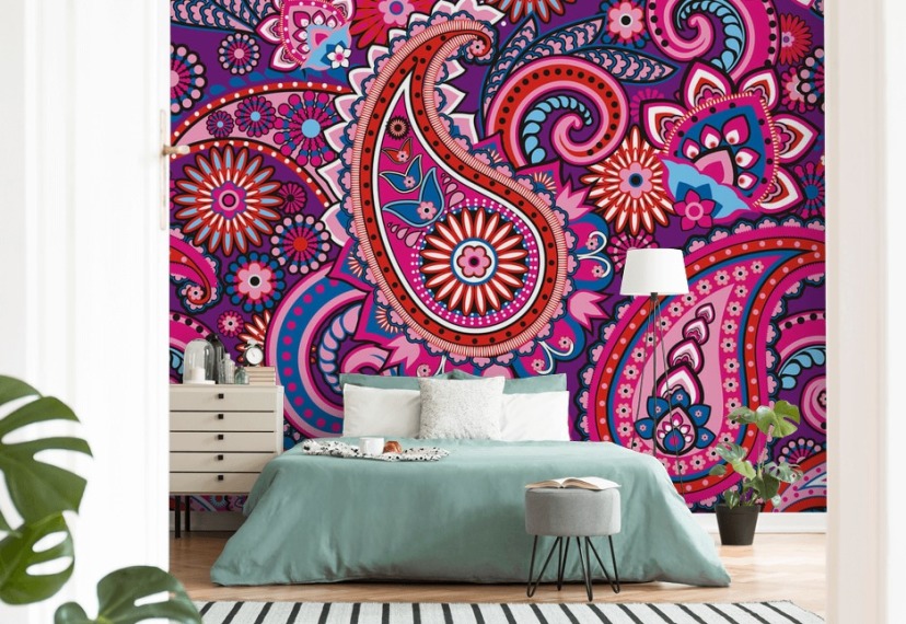 Paisley Wallpaper Paisley Wall Murals Wallsauce US