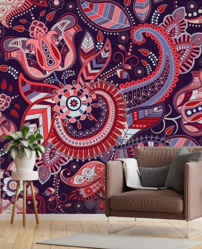 pink, red and purple paisley wallpaper pink, red and purple paisley wallpaper