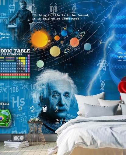 blue educational wallpaper mural called Amazing Science - Customisable at Wallsauce for schools blue educational wallpaper mural called Amazing Science - Customisable at Wallsauce for schools