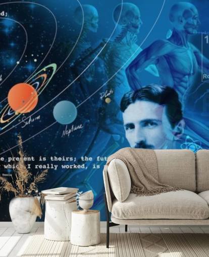 mukautettava koulun luokkahuoneen seinämaalaus nimeltä Amazing Science Panoramic kouluille mukautettava koulun luokkahuoneen seinämaalaus nimeltä Amazing Science Panoramic kouluille