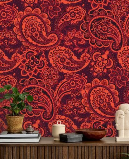 Fiery Red Exotic Patterns Red Wallpaper Fiery Red Exotic Patterns Red Wallpaper