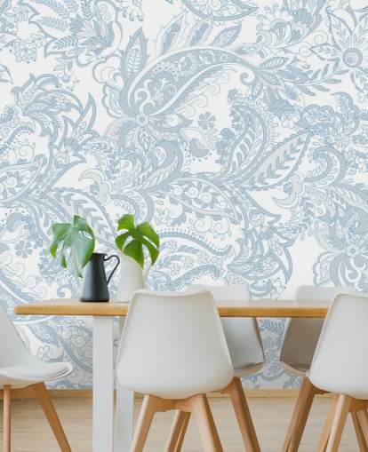 floral blue and white paisley pattern wallpaper floral blue and white paisley pattern wallpaper