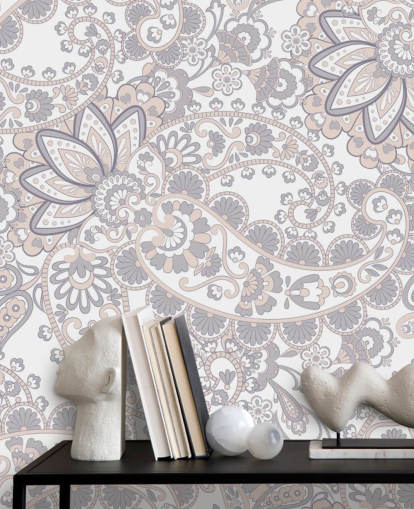 light grey and brown paisley wallpaper light grey and brown paisley wallpaper