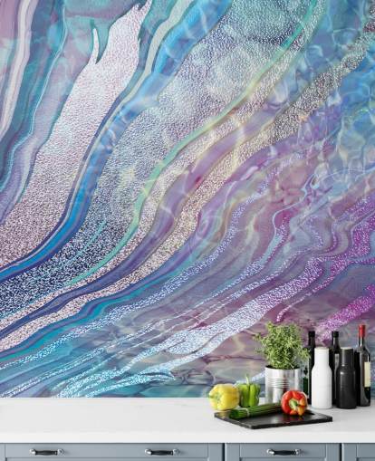 purple, blue and silver geode effect wallpaper purple, blue and silver geode effect wallpaper