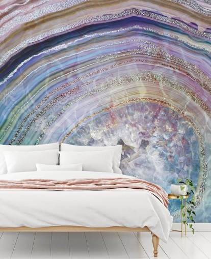 lila och blå geod tapet lila och blå geod tapet