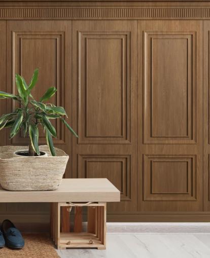 brune træpanel tapetmalerier kaldet Vintage Oak Wood Panels til gange brune træpanel tapetmalerier kaldet Vintage Oak Wood Panels til gange