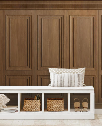 brune træpanel tapetmalerier kaldet Vintage Oak Wood Panels til gange brune træpanel tapetmalerier kaldet Vintage Oak Wood Panels til gange