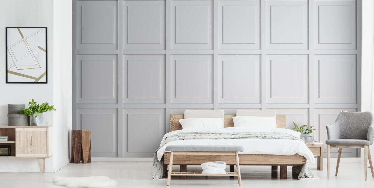 papel de parede de painel de madeira em tons brancos papel de parede de painel de madeira em tons brancos