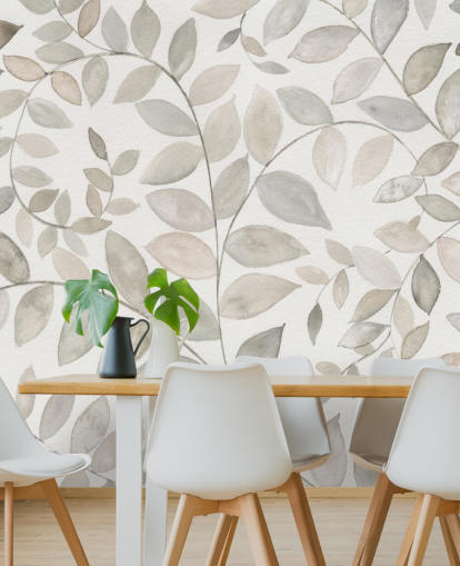 pale grey leaves wallpaper pale grey leaves wallpaper