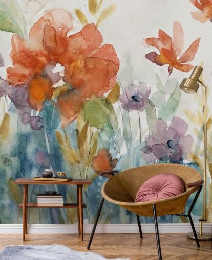 watercolour flowers wallpaper watercolour flowers wallpaper