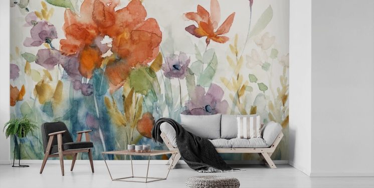 Floral Wallpaper and Flower Wall Murals | Wallsauce UK