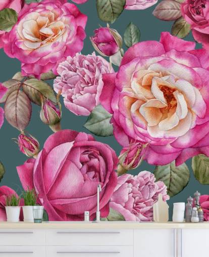 pink flowers and roses with green background wallpaper pink flowers and roses with green background wallpaper