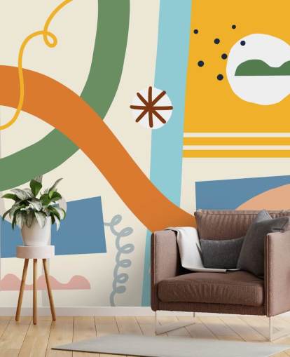 papel de parede laranja, amarelo, azul, verde papel de parede laranja, amarelo, azul, verde