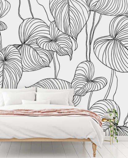 musta valkoinen lehti tapetti musta valkoinen lehti tapetti