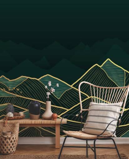 dark green and gold mountain wallpaper dark green and gold mountain wallpaper