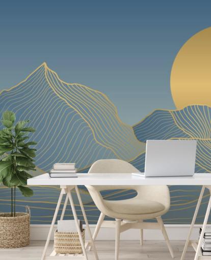 blue mountain and moon wallpaper blue mountain and moon wallpaper