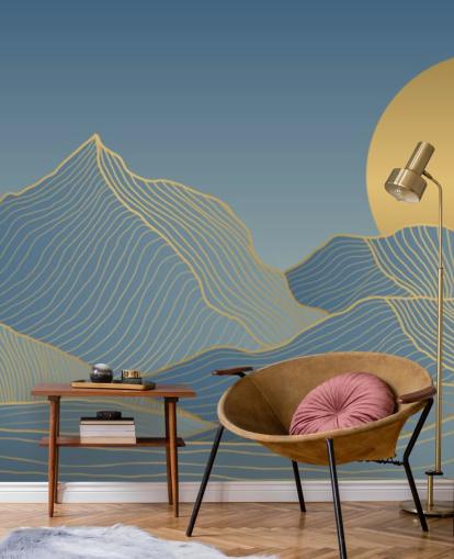 blue mountain and moon wallpaper blue mountain and moon wallpaper