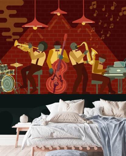 abstrakti ihmiset soittavat välineitä jazz vaiheessa tapetti abstrakti ihmiset soittavat välineitä jazz vaiheessa tapetti