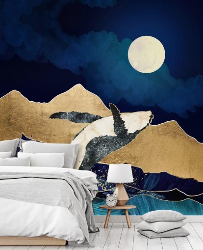 baleia abstrata pulando fora das águas wallpaper baleia abstrata pulando fora das águas wallpaper