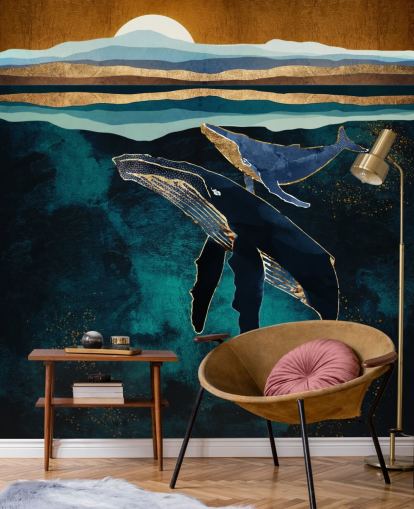 dark blue whale and calf wallpaper dark blue whale and calf wallpaper