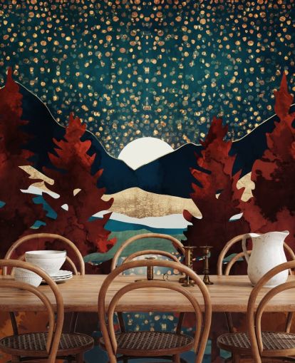 orange trees and night sky wallpaper orange trees and night sky wallpaper