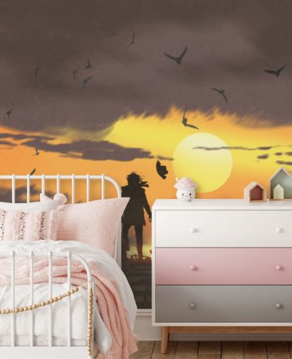 pirate on pirate ship at sunset wallpaper pirate on pirate ship at sunset wallpaper