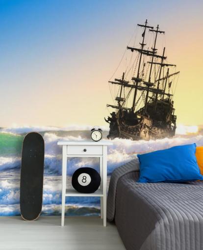 fond d'écran bateau pirate sur les vagues fond d'écran bateau pirate sur les vagues