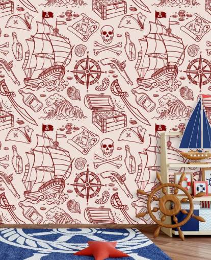 fondo de pantalla de dibujos piratas rojos fondo de pantalla de dibujos piratas rojos