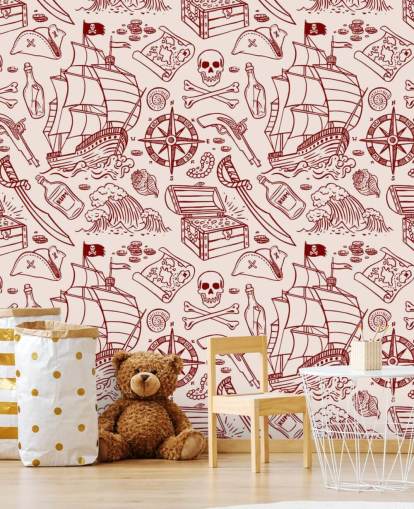 red pirate drawings wallpaper red pirate drawings wallpaper