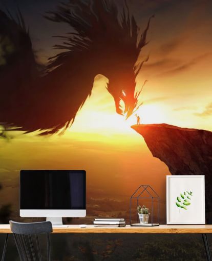 drage solnedgang tapet drage solnedgang tapet