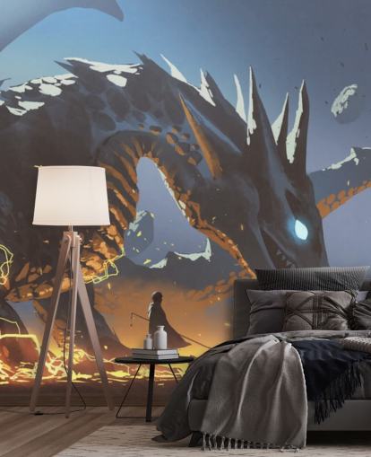 dragon with its lord wallpaper dragon with its lord wallpaper