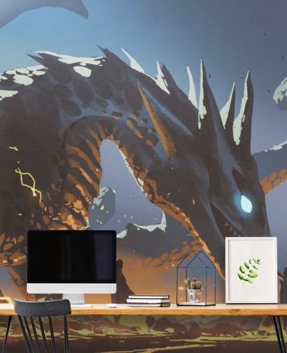 dragon with its lord wallpaper dragon with its lord wallpaper