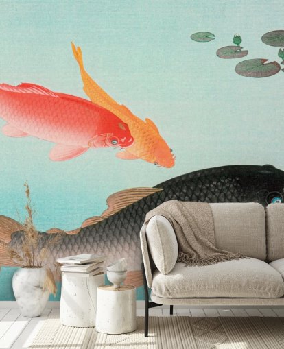 orange and black koi fish wallpaper orange and black koi fish wallpaper