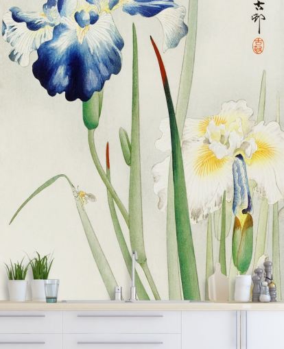 papel pintado iris azul papel pintado iris azul