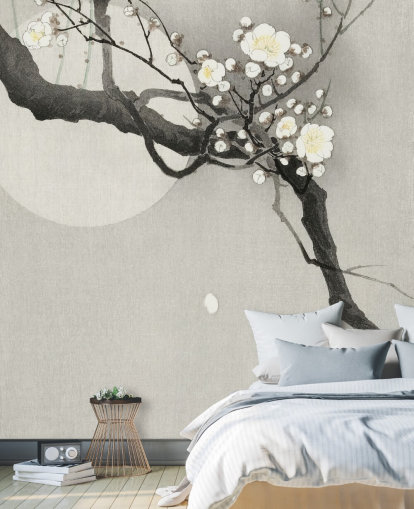 papel de parede branco flor de cerejeira papel de parede branco flor de cerejeira